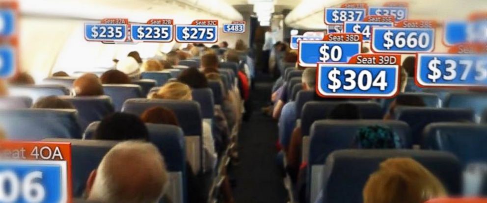 Prezzi posti su aereo