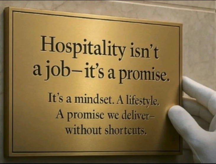HOSPITALITY ISN'T A JOB.jpg Hospitality isn't a job, it's a promise